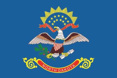 Aufkleber Fahne Flagge North Dakota in verschiedene Größen