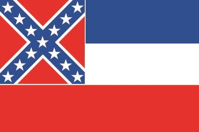 Aufkleber Fahne Flagge Mississippi in verschiedene Größen