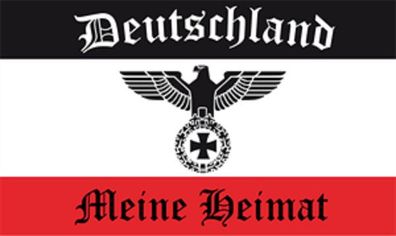 Aufkleber Fahne Flagge Deutschland Adler meine Heimat in verschiedene Größen