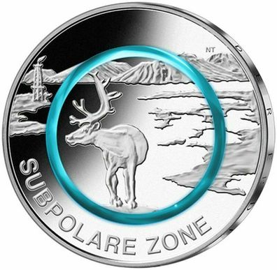 5-Euro-Sammlermünze - Subpolare Zone - ST - Prägebuchstabe G