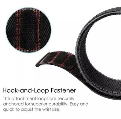 Fitbit Versa 3 Armband Nylon Loop Klettverschluss Sportband