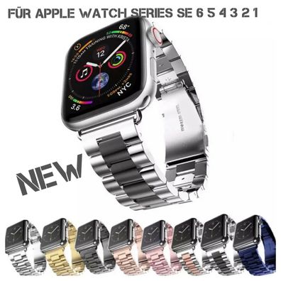 Apple Watch Armband iWatch SE 7 6 5 4 3 2 Stainless Steel Edelstahl Uhr Metall