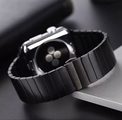 Für Apple Watch Series SE 7 6 5 4 3 2 Edelstahl Metall Luxus Armband 38 40 41 44 45mm