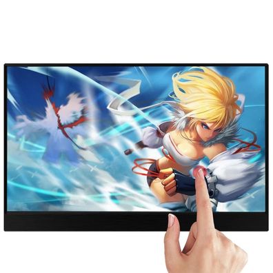 Tragbarer Touchscreen HDR IPS Gaming Monitor, USB Typ C HDMI für Telefon / Laptop /