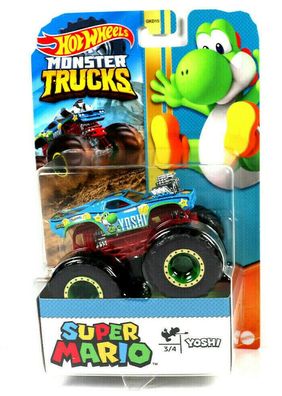 Mattel Hot Wheels Monster Trucks Super Mario LKW / GKD18 Yoshi