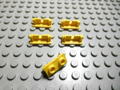 Lego 5 Scharnier Oberteil 1x2 gelb 3938 Set 6285 4559 6441 6442