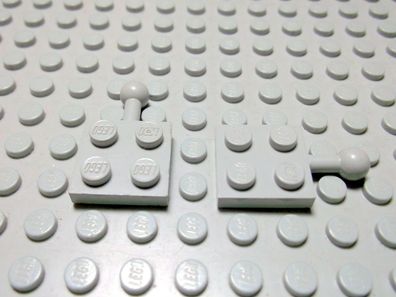 Lego 2 Kupplungen Vater 2x2 althellgrau 3731 Set 2147 462 722 722 920