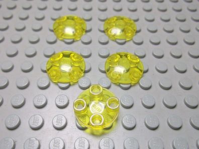 Lego 5 transparent gelb Teller Gleitsteine 2x2 2654 Set 7775 8294 8634 7237