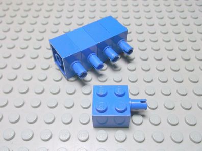 Lego 5 Steine 2x2 blau mit Pin 4730 Set 1637 385 1796 6985