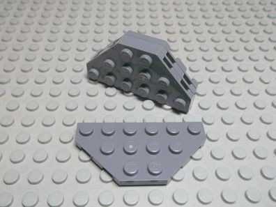 Lego 4 Platten 3x6 2x diagonale Ecken neudunkelgrau 2419 Set 10174 4643 6208