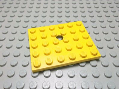 Lego 1 Platte gelb 5x6 mit Loch 711 Set 333 381 376 310 371 335
