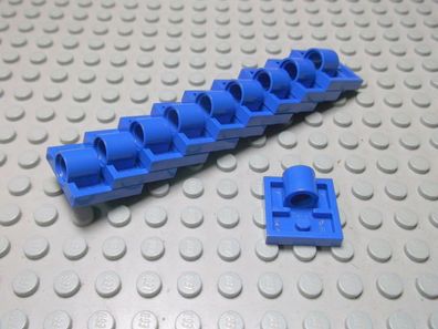 Lego 10 Platten 2x2 mit 1 Loch blau 2444 Set 4417 4483 4552 7163