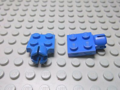 Lego 2 Kupplungen Mutter 2x2 blau 3730 Set 6694 6983 4055 6495