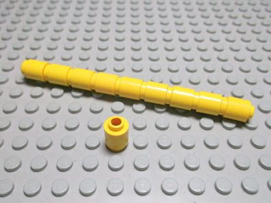 Lego 10 Runde hohle gelbe Steine 1x1 3062b Set 5955 4789 8102 4536 