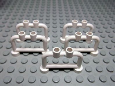 Lego 5 Zäune Absperrung weiß 1x4x2 4083 Set 7288 7641 6391 9335