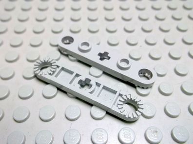 Lego Technic 2 Achsstangen Kreuzgelenkplatte althellgrau 2711 Set 8286 8280 8868