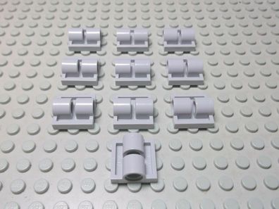 Lego 10 Platten 2x2 mit 2 Löcher neuhellgrau 2817 Set 6211 60060 76005 3818