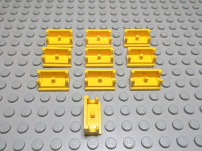 Lego 10 Scharnier Unterteile 1x2 gelb 3937 Set 7939 6390 6575 6099
