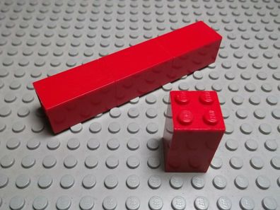 Lego 4 Säulen Steine 2x2x3 rot 30145 Set 6478 7240 10016 6088