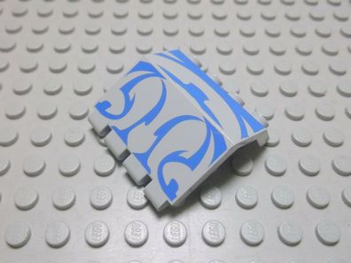 Lego 1 Scharnier Panel 2x4x3 althellgrau blau 2582px1 Set 7161
