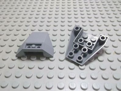 Lego 2 Keile Schrägstein 4x4 neudunkelgrau 3 mal negativ 4855 Set 4473 7775 8078