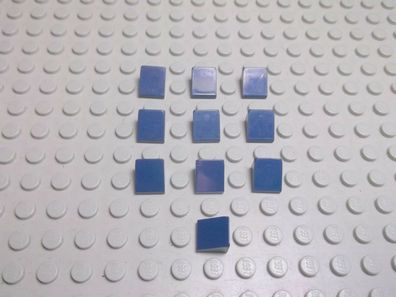Lego 10 Dachsteine dunkelblau Navyblau 1x1 2 3 30 Grad 54200 oder 50746 Set 4995