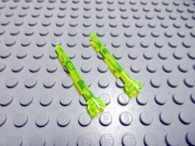 Lego 2 Antennen 1x4 transparent neon grün 3957 Set 4970 4990 8759 7691