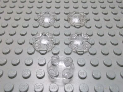 Lego 5 Teller Gleitsteine transparent klar 2x2 Nummer 2654