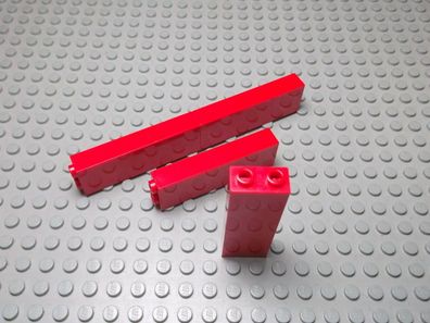 Lego 4 Säulen - Wände 1x2x5 rot 2454 Set 6339 8185 7208 1682