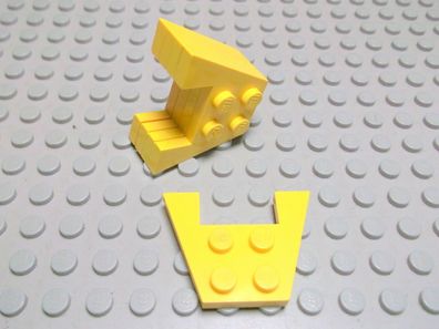 Lego 5 Flügel Platten 3x4 Gelb Nummer 4859