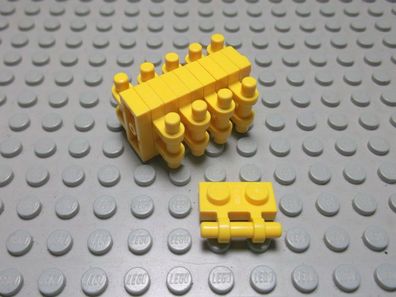 Lego 10 Platten 1x2 mit Griff gelb Nummer 2540