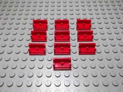 Lego 10 Scharnier Unterteile 1x2 rot 3937 Set 9287 5561 6389 10183