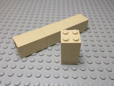 Lego 4 Säulen Steine 2x2x3 tan beige 30145 Set 4482 4714 7171 4709