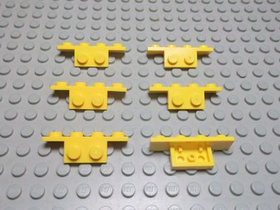 Lego 6 Winkel Träger 1x2 - 1x4 gelb 2436 Set 8102 4939 7685 4096