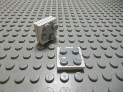 Lego 3 Drehscheiben 2x2 weiß komplett 3680c01 Set 6441 6377 4032 6933 10129