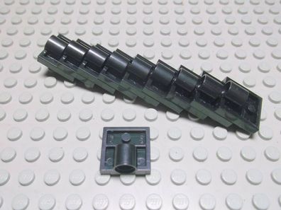 Lego 10 Platten 2x2 mit 1 Loch schwarz 2444 Set 8088 7721 7678 9748
