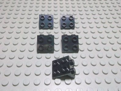 Lego 5 Winkel 1x2 2x2 schwarz 44728 Set 4994 8129 5974 2507