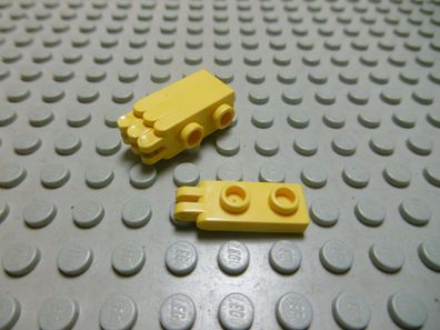 Lego 4 Scharniere Platten 1x2 gelb 2 Finger 4276 Set 6662 5561 4543 8034