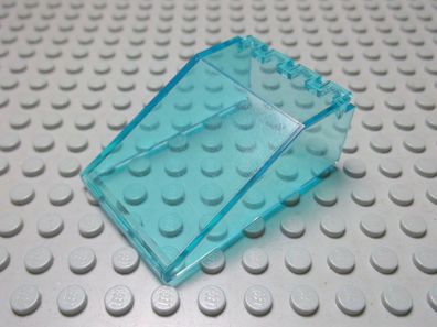 Lego 1 Windschutzscheibe 6x4x2 transparent hellblau Nummer 4474