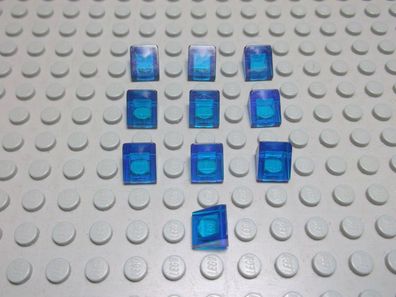 Lego 10 Dachsteine transparent dunkelblau 1x1 30 Grad 50746 oder 54200 Set 7891