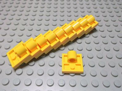Lego 10 Platten 2x2 mit 1 Loch gelb 2444 Set 5542 10227 8098 6441