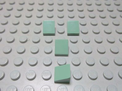 Lego 4 Dachsteine Sandgrün Sand Grün 1x1 30 Grad 50746 oder 54200 Set 21011