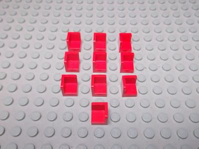 Lego 10 Eckpanele 1x1x1 rot 6231 Set 4552 8142 4841 2998