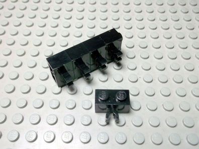 Lego 5 Steine 1x2 vertikal Clip schwarz 30237 Set 4767 8873 10173 8800