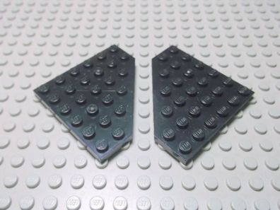 Lego 2 Platten 6x6 diagonale Ecke schwarz 6106 Set 2161 8098 7693 5892