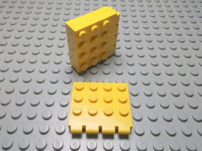 Lego 4 gelb Scharniere Autodach 4x4 4213 Set 6361 6674 6693 6697