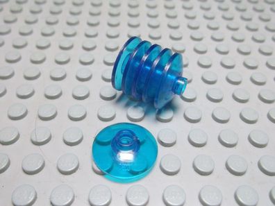 Lego 6 Schüssel transparent dunkelblau 2x2 mit Loch 4740