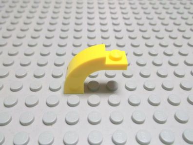 Lego 1 Rundstein Bogenstein 1x3x2 gelb 6005 Set 10230 31022
