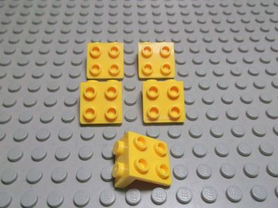Lego 5 Winkel 1x2 2x2 gelb 44728 Set 6243 7631 6753 8186