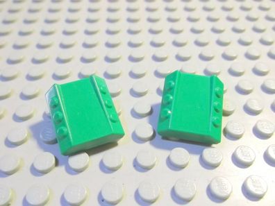 Lego 2 Schrägsteine Motorhaube 2x2 grün 30603 Set 4300 4097
